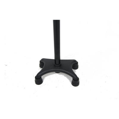 Black four-pronged walking stick base with four small support feet