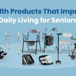 Essential health products and medical equipment for senior daily living independence and safety.