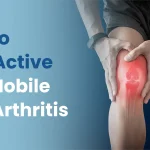 An inspirational guide book titled "How to Stay Active and Mobile with Arthritis" showing practical strategies for joint pain management and improved mobility.